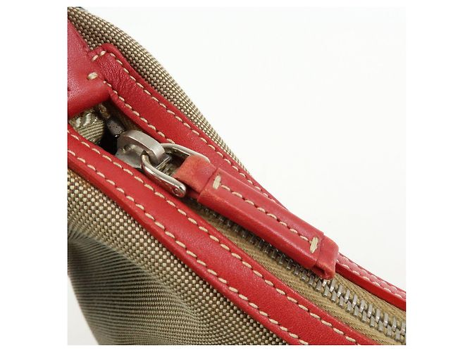 Bolsa de ombro e mala de mão em couro jacquard com logo PRADA Beige Red BR3429 - vista 19