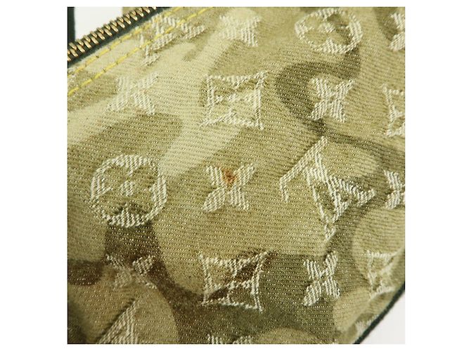 Borsa Boston Louis Vuitton Monogramouflage Lys Denim Leather Green M95771 - vista 20