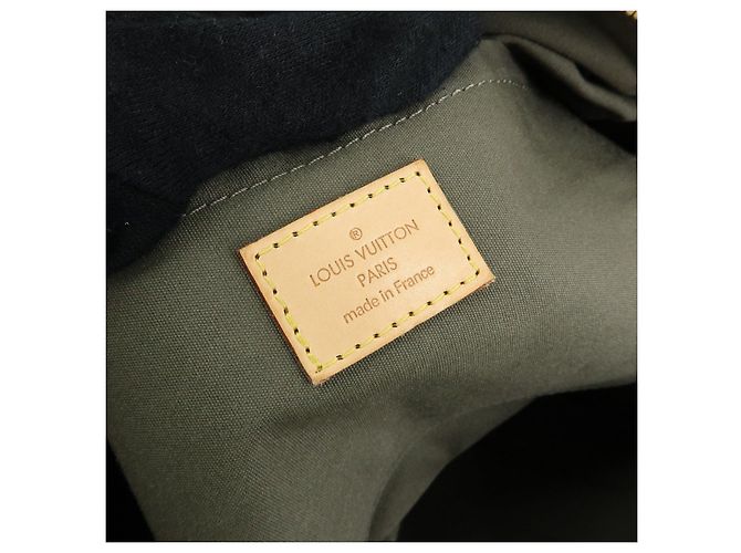 Borsa Boston Louis Vuitton Monogramouflage Lys Denim Leather Green M95771 - vista 23