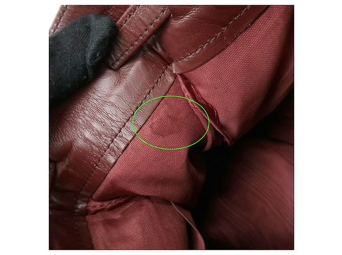 Borsa a tracolla e spalla Must de Cartier in pelle Bordeaux - vista 21