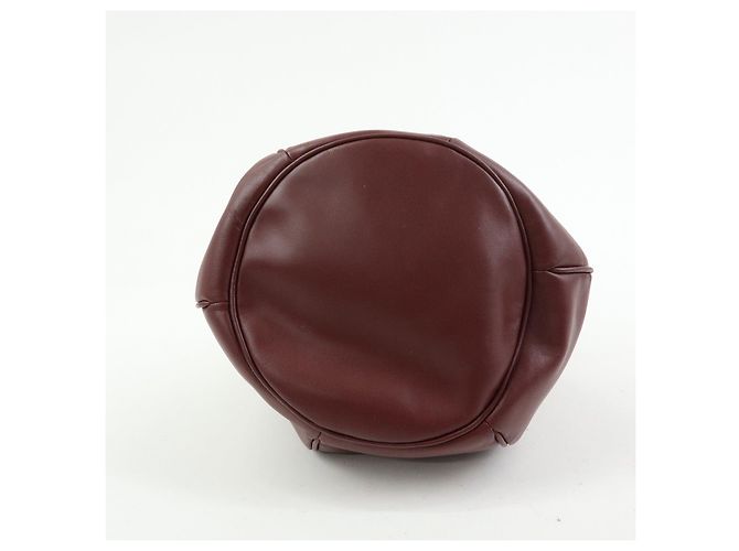 Borsa a tracolla e spalla Must de Cartier in pelle Bordeaux - vista 5