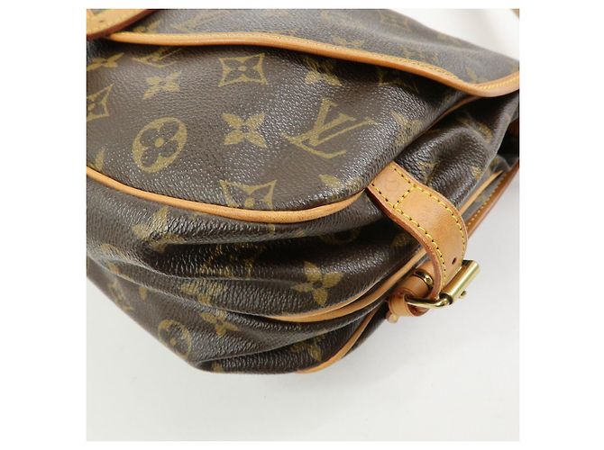 Borsa a tracolla Louis Vuitton Monogram Saumur 30 Canvas Brown M42256 - vista 11