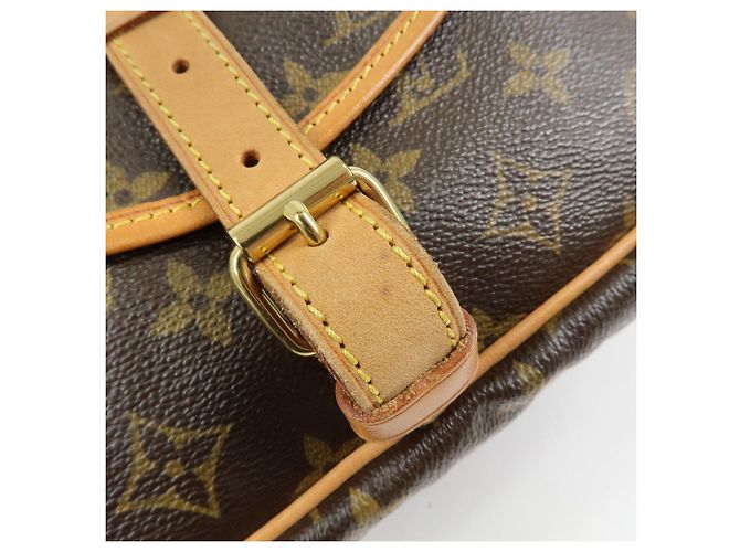 Borsa a tracolla Louis Vuitton Monogram Saumur 30 Canvas Brown M42256 - vista 16