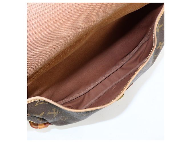 Borsa a tracolla Louis Vuitton Monogram Saumur 30 Canvas Brown M42256 - vista 21