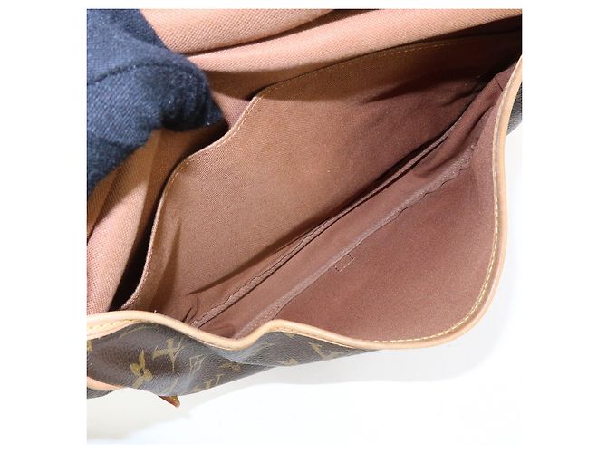Borsa a tracolla Louis Vuitton Monogram Saumur 30 Canvas Brown M42256 - vista 22