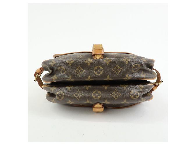 Borsa a tracolla Louis Vuitton Monogram Saumur 30 Canvas Brown M42256 - vista 5