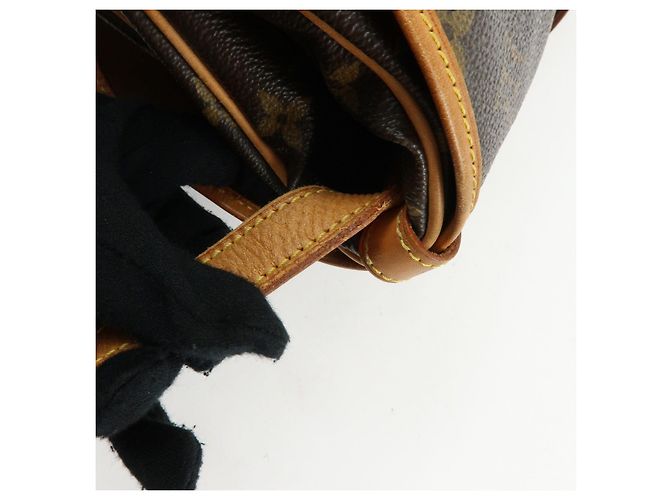 Borsa a tracolla Louis Vuitton Monogram Saumur 30 Canvas Brown M42256 - vista 7