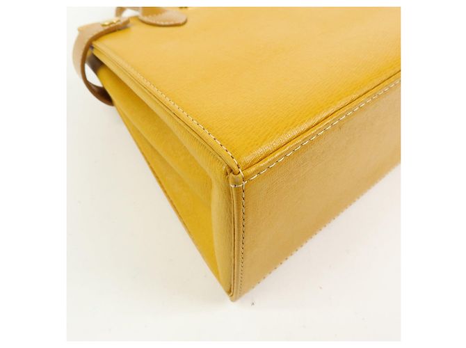 BURBERRY Mini borsa a mano in pelle Tote Bag Yellow - vista 10