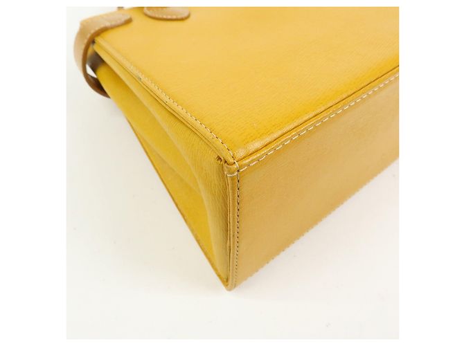 BURBERRY Mini borsa a mano in pelle Tote Bag Yellow - vista 12