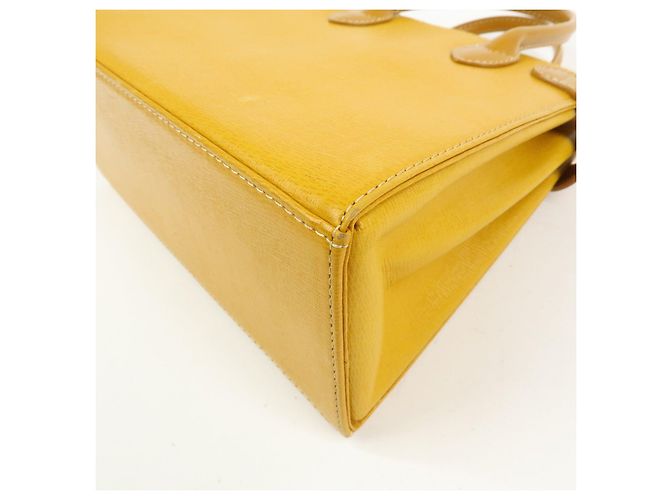 BURBERRY Mini borsa a mano in pelle Tote Bag Yellow - vista 13