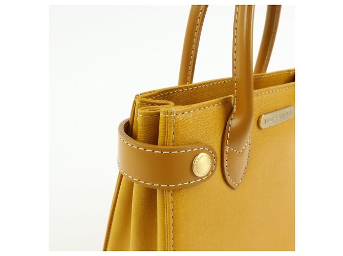 BURBERRY Mini borsa a mano in pelle Tote Bag Yellow - vista 15