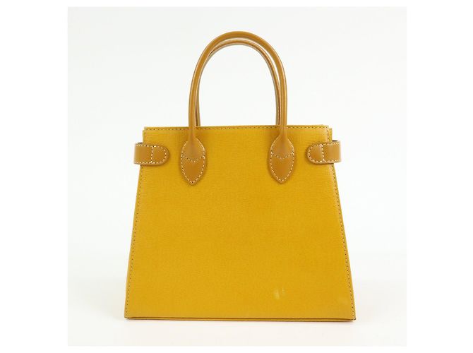 BURBERRY Mini borsa a mano in pelle Tote Bag Yellow - vista 2
