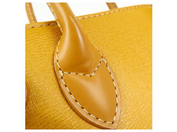BURBERRY Mini borsa a mano in pelle Tote Bag Yellow - vista 9
