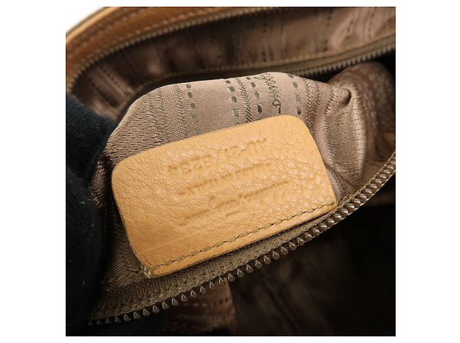 Salvatore Ferragamo Borsa a mano e a tracolla Ferragamo Gancini Marisa in pelle Beige - vista 23