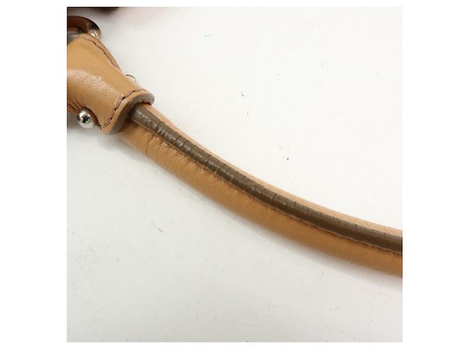 Salvatore Ferragamo Borsa a mano e a tracolla Ferragamo Gancini Marisa in pelle Beige - vista 8