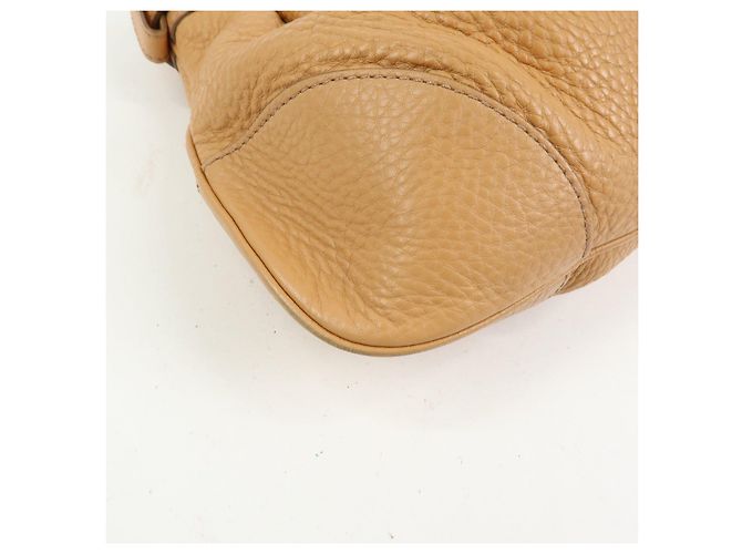 Salvatore Ferragamo Borsa a mano e a tracolla Ferragamo Gancini Marisa in pelle Beige - vista 9
