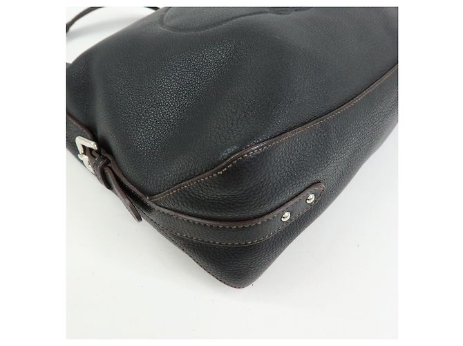 PRADA Schultertasche aus Leder Handtasche Schwarz BR3648 - Ansicht 10