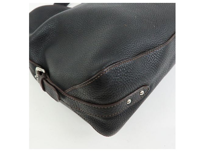 PRADA Schultertasche aus Leder Handtasche Schwarz BR3648 - Ansicht 12