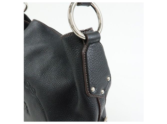 PRADA Schultertasche aus Leder Handtasche Schwarz BR3648 - Ansicht 14