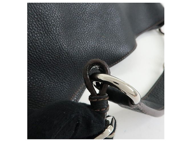 PRADA Schultertasche aus Leder Handtasche Schwarz BR3648 - Ansicht 7