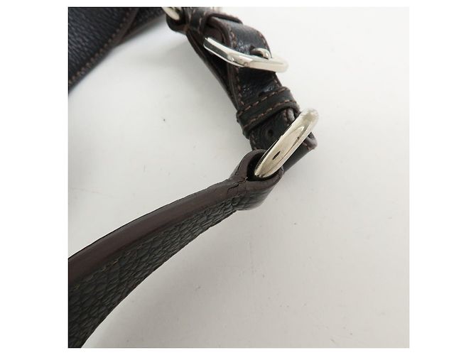 PRADA Schultertasche aus Leder Handtasche Schwarz BR3648 - Ansicht 9