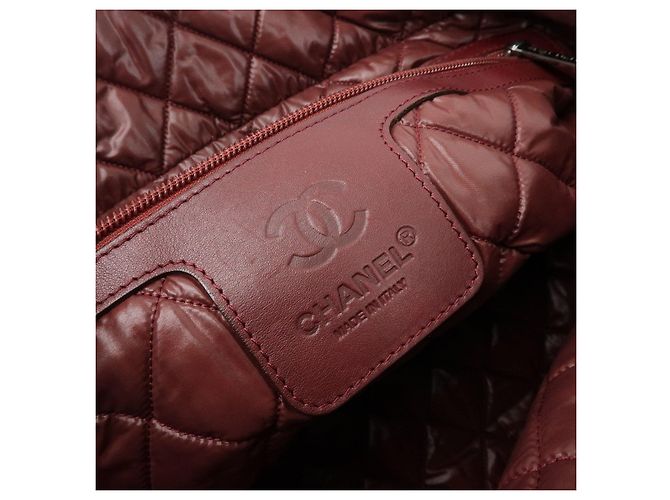 CHANEL COCO COCOON COCO Mark Nylon Leather Boston Bag Black A47092 - vista 20