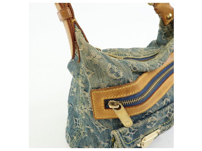 Louis Vuitton Monogram Denim Baggy PM Borsa 2Way Borsa a Tracolla M95049 - vista 12