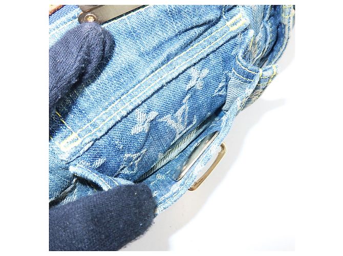 Louis Vuitton Monogram Denim Baggy PM Borsa 2Way Borsa a Tracolla M95049 - vista 14