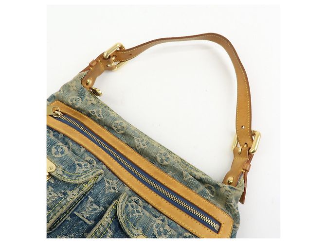 Louis Vuitton Monogram Denim Baggy PM Borsa 2Way Borsa a Tracolla M95049 - vista 6