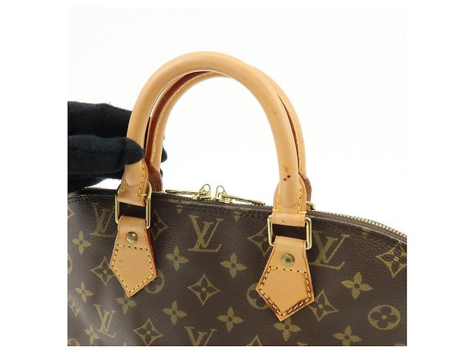 Louis Vuitton Monogram Alma PM Canvas Leather Hand Bag Brown M51130 - Ansicht 6