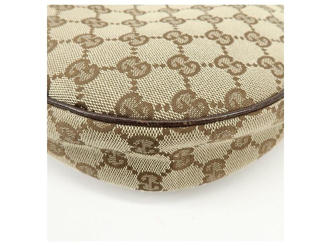 Borsa a tracolla e borsa a mano GUCCI in pelle e tela GG Marrone Beige - vista 12