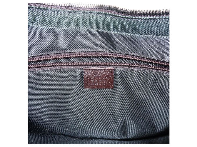 Borsa a tracolla e borsa a mano GUCCI in pelle e tela GG Marrone Beige - vista 23