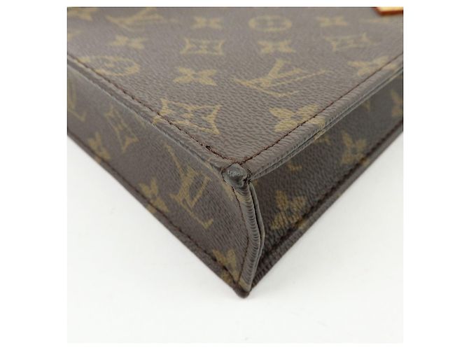 Louis Vuitton Monogram Petit Sac Plat Borsa 2Way Borsa a Mano e a Spalla M69442 - vista 15