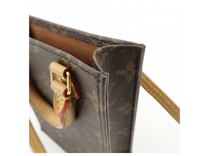 Louis Vuitton Monogram Petit Sac Plat Borsa 2Way Borsa a Mano e a Spalla M69442 - vista 19