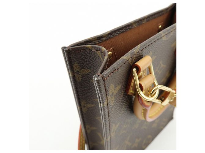 Louis Vuitton Monogram Petit Sac Plat Borsa 2Way Borsa a Mano e a Spalla M69442 - vista 20