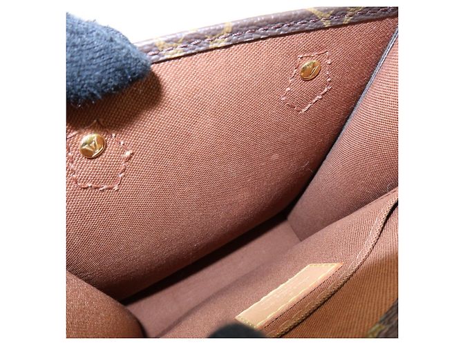 Louis Vuitton Monogram Petit Sac Plat Borsa 2Way Borsa a Mano e a Spalla M69442 - vista 21