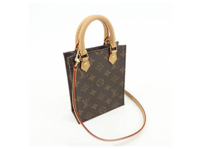 Louis Vuitton Monogram Petit Sac Plat Borsa 2Way Borsa a Mano e a Spalla M69442 - vista 4