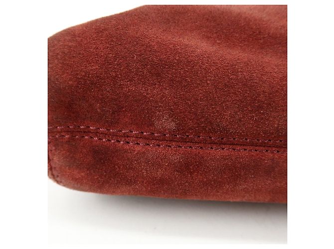 Borsa a mano e tote CHANEL COCO Mark in pelle scamosciata Bordeaux - vista 6