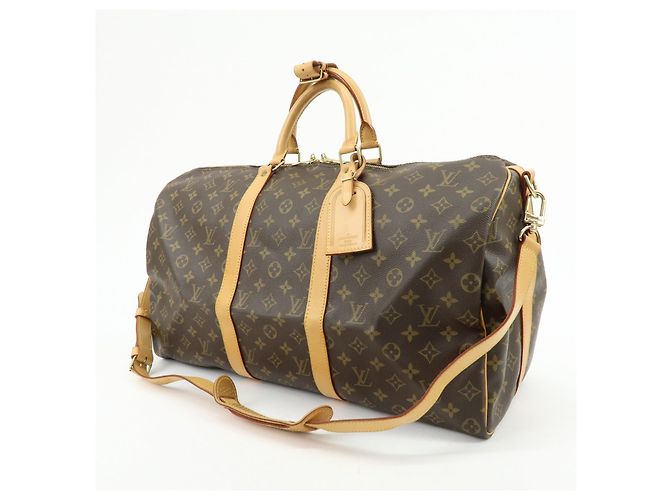 Louis Vuitton Monogram Keep All Bandouliere 50 Boston Bag M41416 - vista 3
