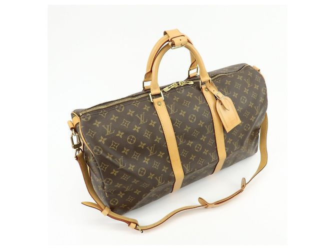 Louis Vuitton Monogram Keep All Bandouliere 50 Boston Bag M41416 - vista 4