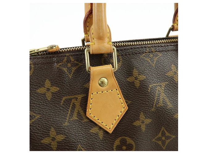 Louis Vuitton Monogram Speedy 25 Boston Bag Hand Bag Brown M41528 - vista 10