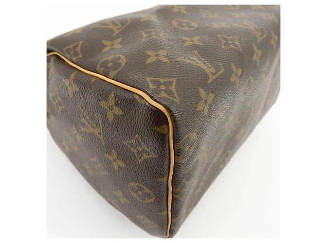 Louis Vuitton Monogram Speedy 25 Boston Bag Hand Bag Brown M41528 - vista 11