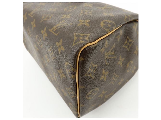 Louis Vuitton Monogram Speedy 25 Boston Bag Hand Bag Brown M41528 - vista 12