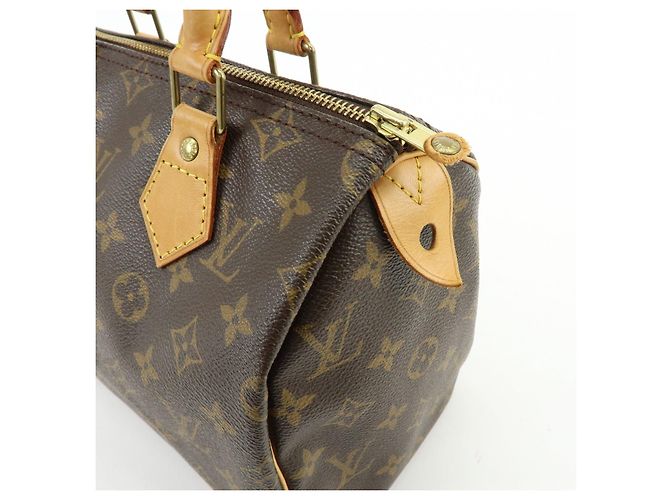 Louis Vuitton Monogram Speedy 25 Boston Bag Hand Bag Brown M41528 - vista 15