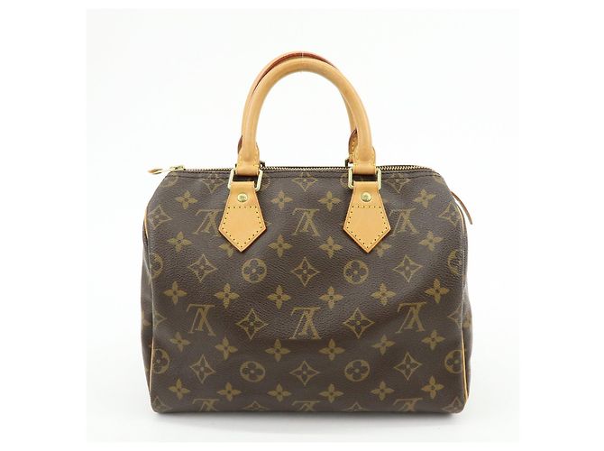 Louis Vuitton Monogram Speedy 25 Boston Bag Hand Bag Brown M41528 - vista 2