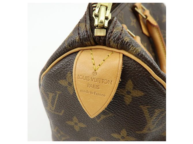Louis Vuitton Monogram Speedy 25 Boston Bag Hand Bag Brown M41528 - vista 23