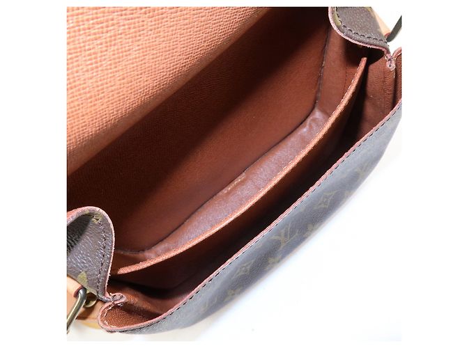 Borsa a tracolla Louis Vuitton Monogram Cartouchiere MM Marrone M51253 - vista 20