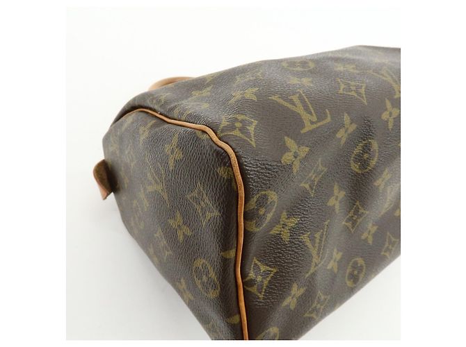 Louis Vuitton Monogram Speedy 25 Boston Bag Hand Bag Brown M41528 - vista 11