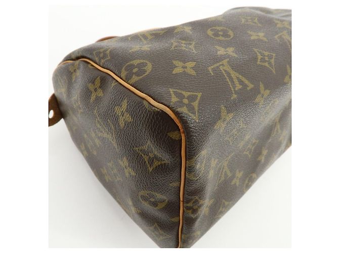 Louis Vuitton Monogram Speedy 25 Boston Bag Hand Bag Brown M41528 - vista 13
