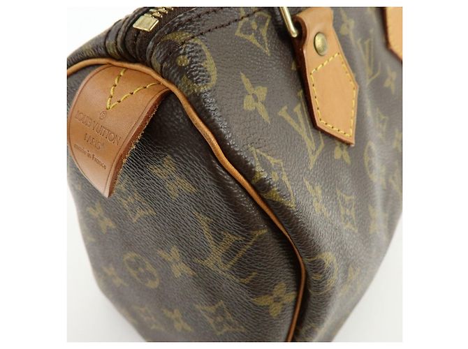Louis Vuitton Monogram Speedy 25 Boston Bag Hand Bag Brown M41528 - vista 15